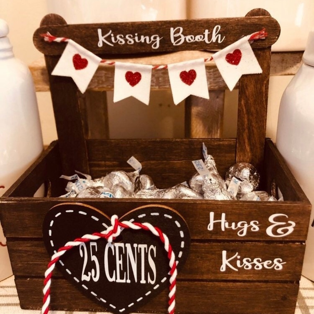 Kissing Booth Hugs & Kisses 25 Cents